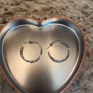 Brighton Silver Hoop Earrings